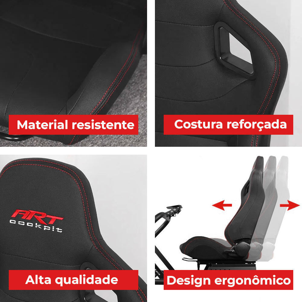 Banco Black Line para Estrutura de Cockpit