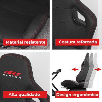 Banco Black Line para Estrutura de Cockpit