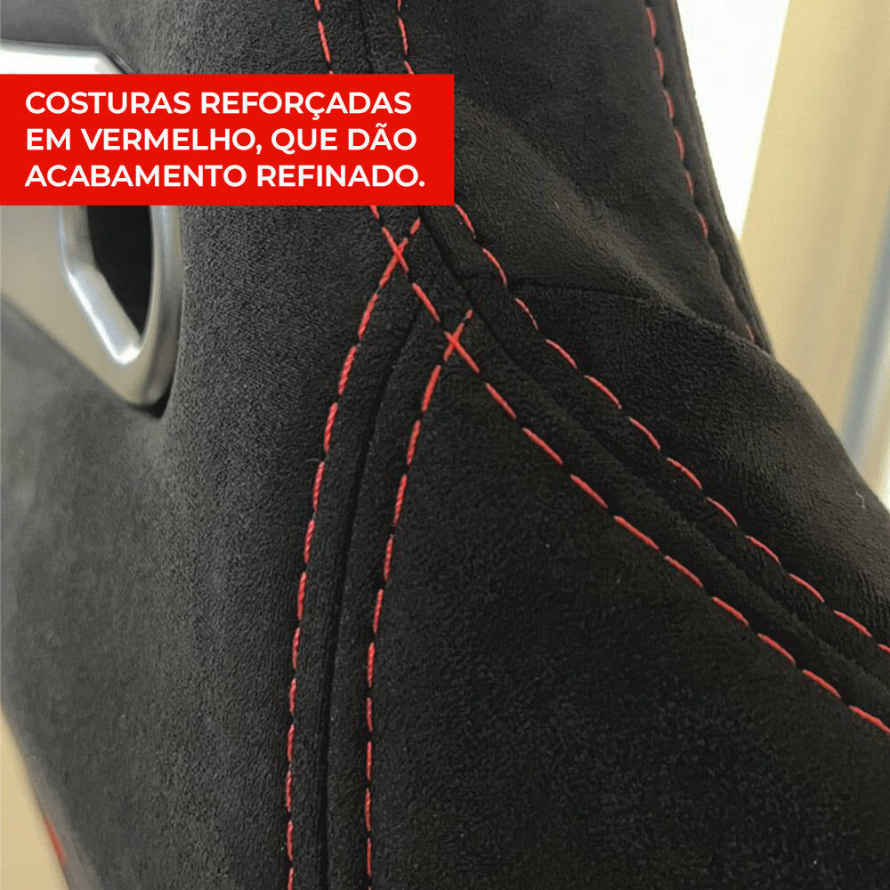 Banco Sprint Tecido Alcântara Camurça para Estrutura de Cockpit