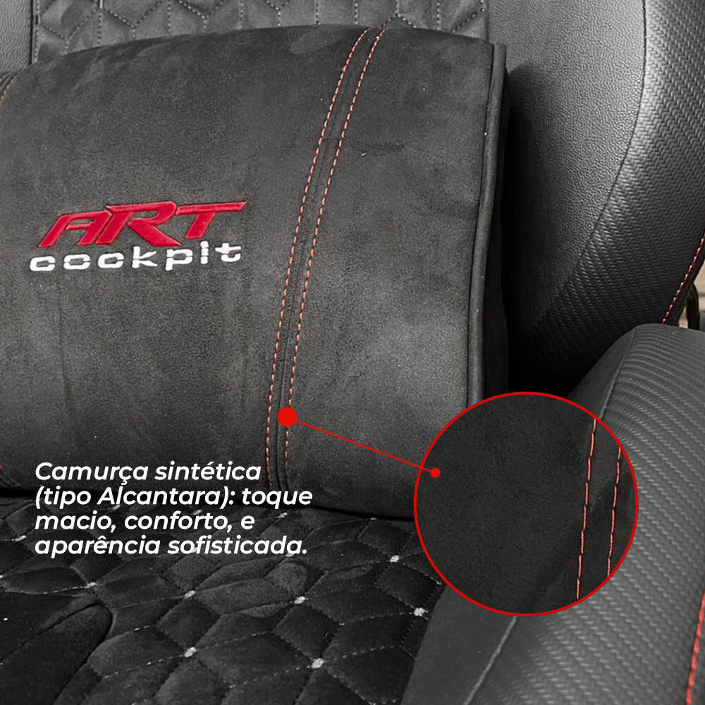 Banco Nitro com Almofada Lombar para Estrutura de Cockpit