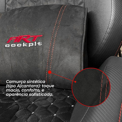 Banco Nitro com Almofada Lombar para Estrutura de Cockpit