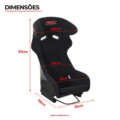 Banco Hyper GT Ear Bucket para Estrutura de Cockpit