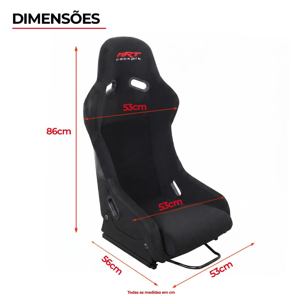 Banco Vortex Bucket para Estrutura de Cockpit